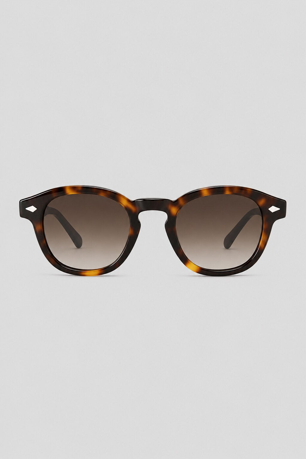 Olivier Marel Lagos '14 tortoiseshell round sunglasses in acetate, front view