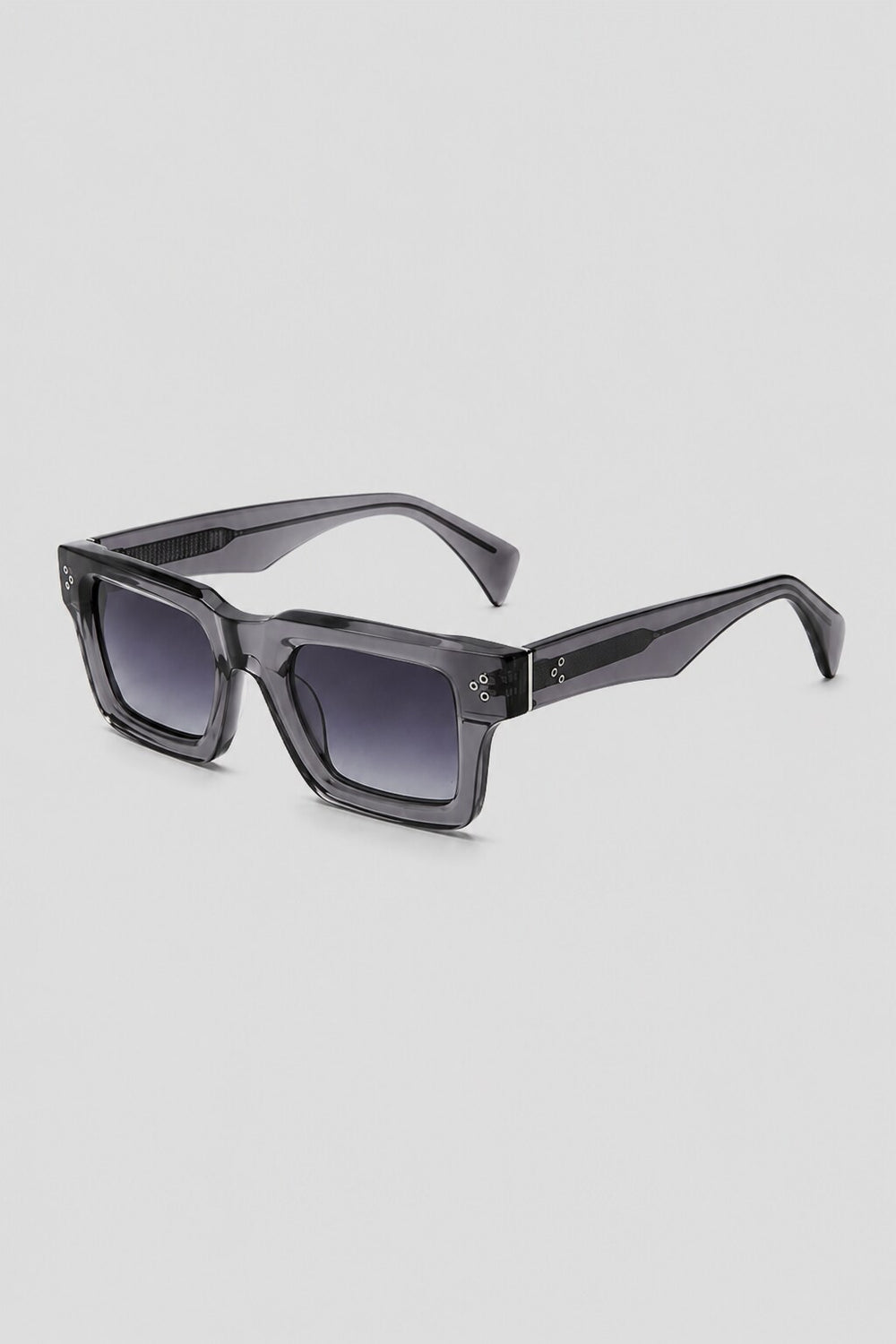 Olivier Marel Lecce '24 blue polarized square sunglasses in acetate, front view