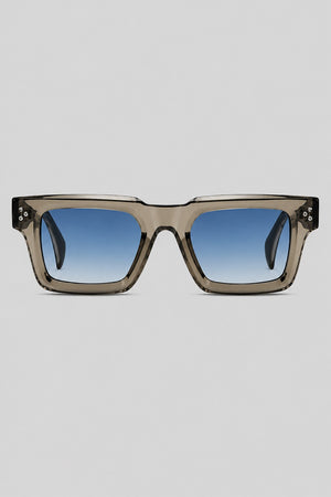 Olivier Marel Lecce '24 gray polarized square sunglasses in acetate, front view