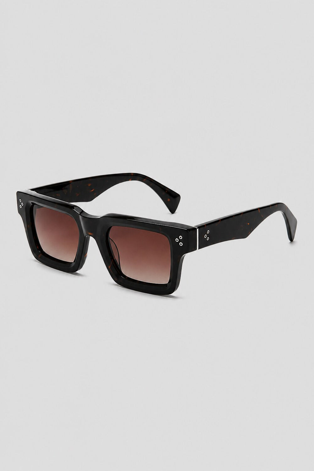 Olivier Marel Lecce '24 gray polarized square sunglasses, side profile, unisex fit