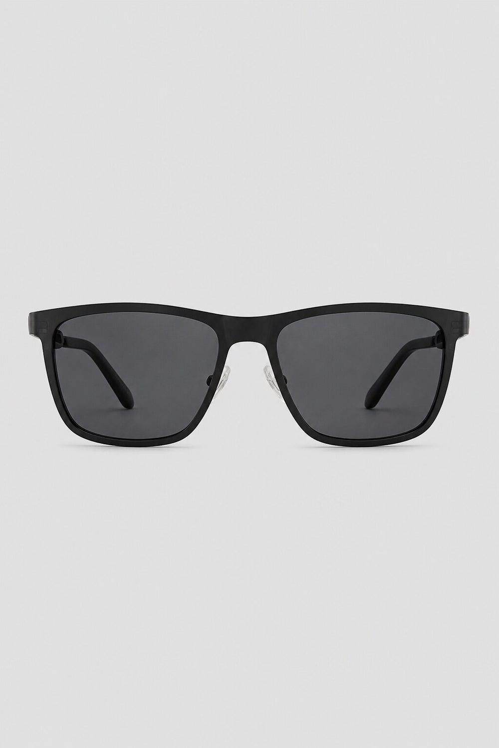 Olivier Marel Lisbon '63 black polarized square sunglasses, side profile, unisex fit