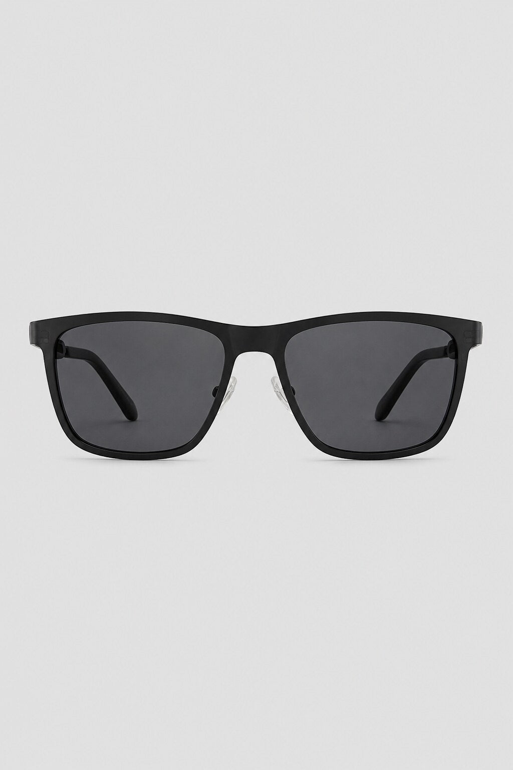 Olivier Marel Lisbon '63 black polarized square sunglasses, side profile, unisex fit
