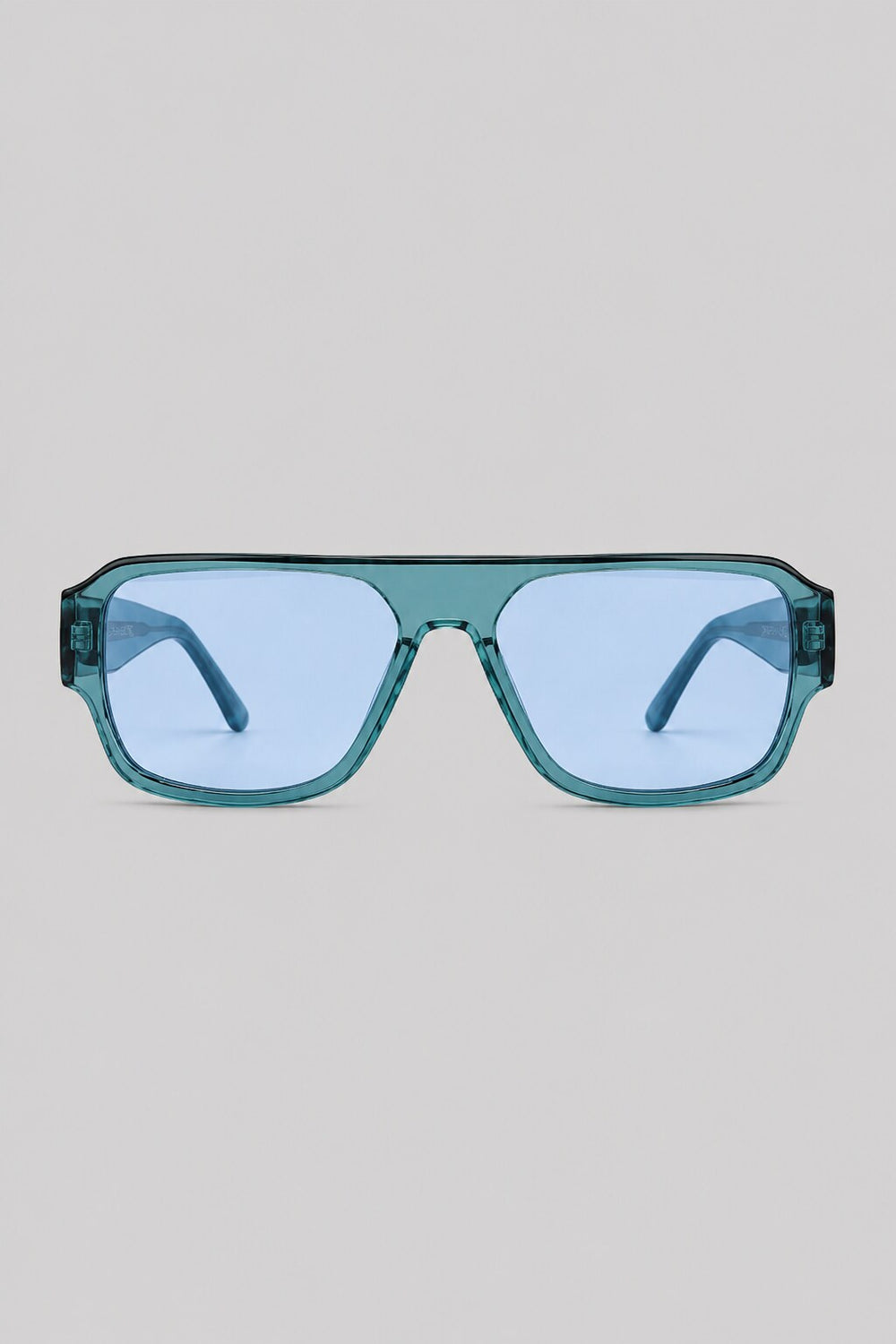 Olivier Marel Lucca '15 blue rectangle sunglasses in acetate, front view