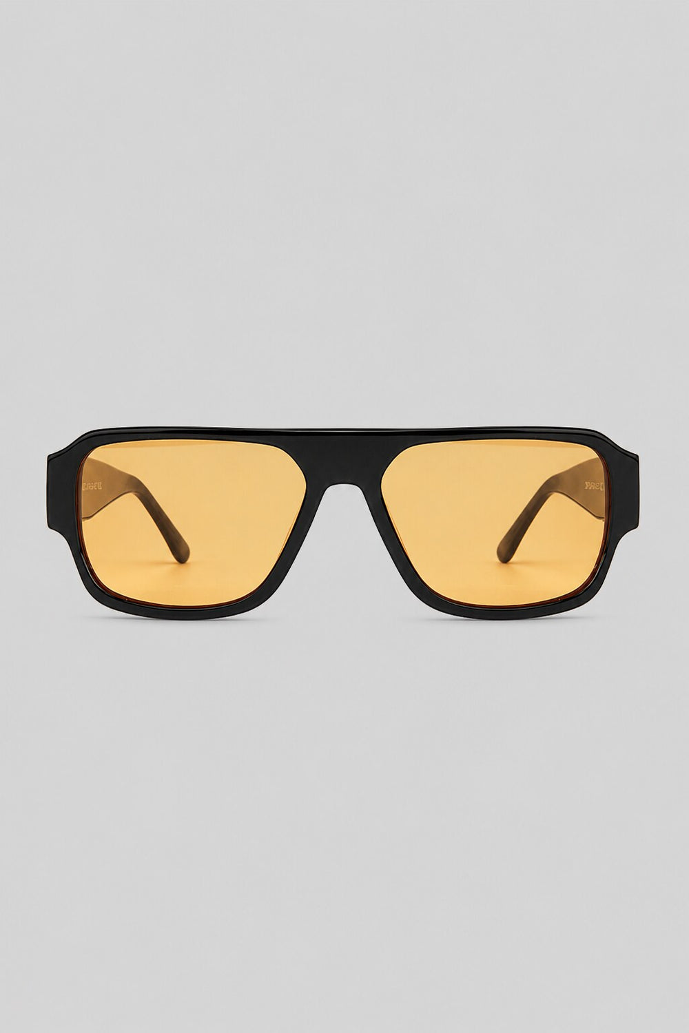 Olivier Marel Lucca '15 yellow rectangle sunglasses in acetate, front view