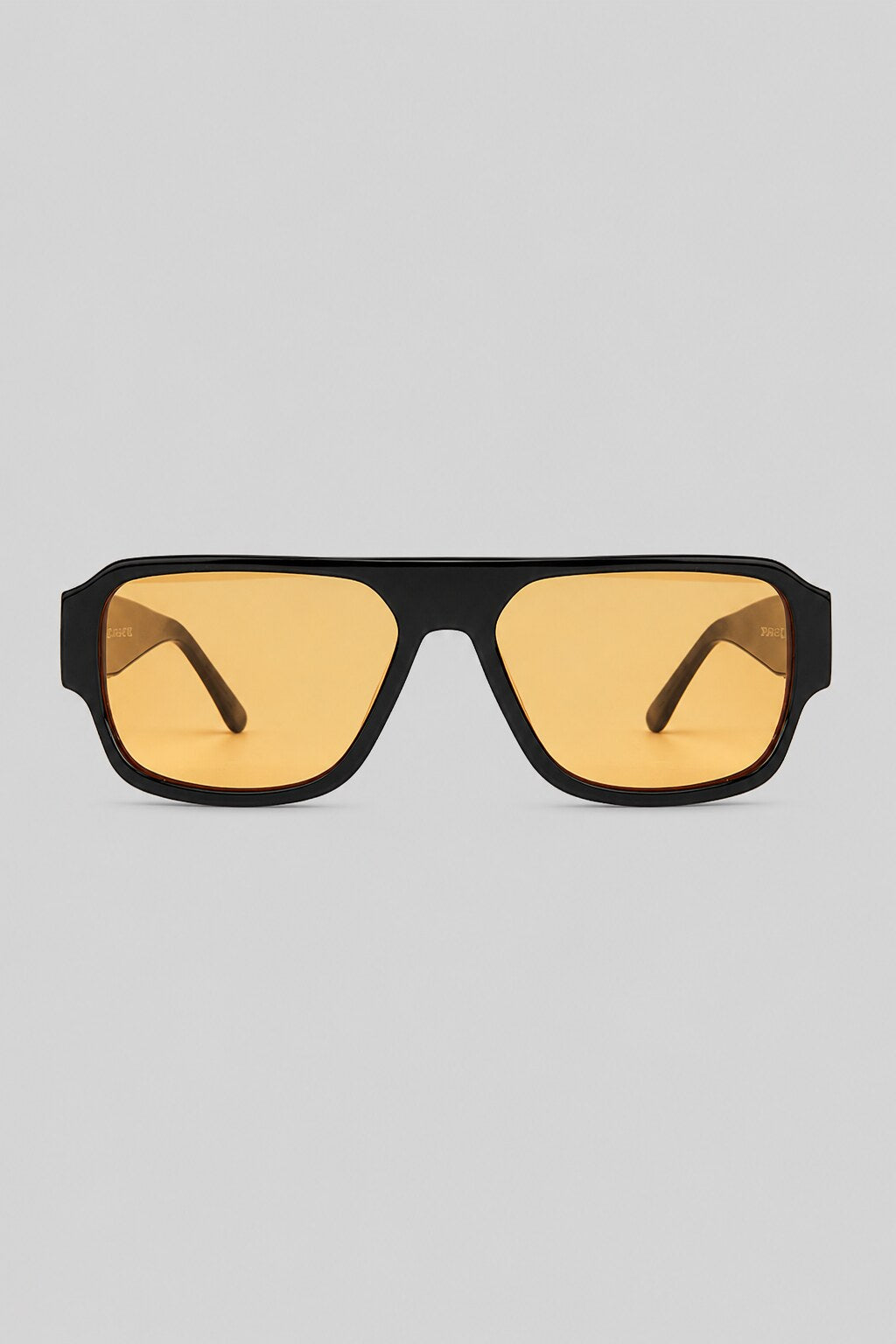 Olivier Marel Lucca '15 yellow rectangle sunglasses in acetate, front view