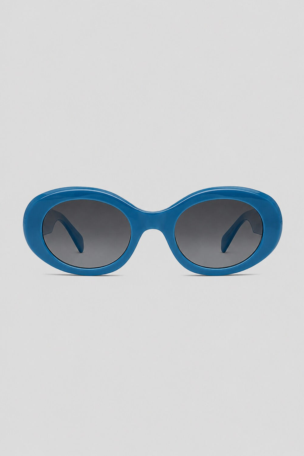 Olivier Marel Malaga '17 blue oval sunglasses in acetate, front view