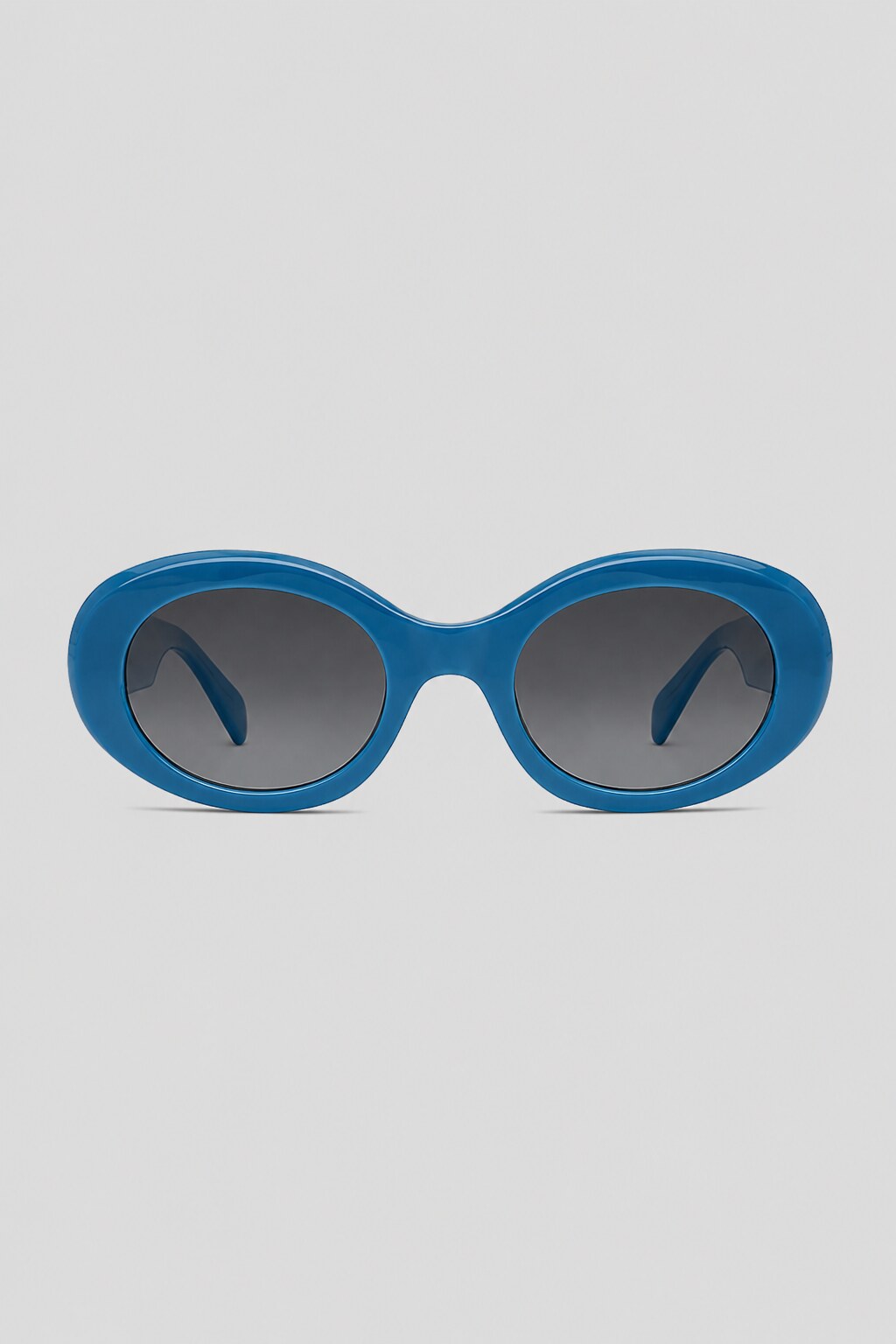 Olivier Marel Malaga '17 blue oval sunglasses in acetate, front view