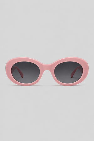 Olivier Marel Malaga '17 pink oval sunglasses in acetate, front view