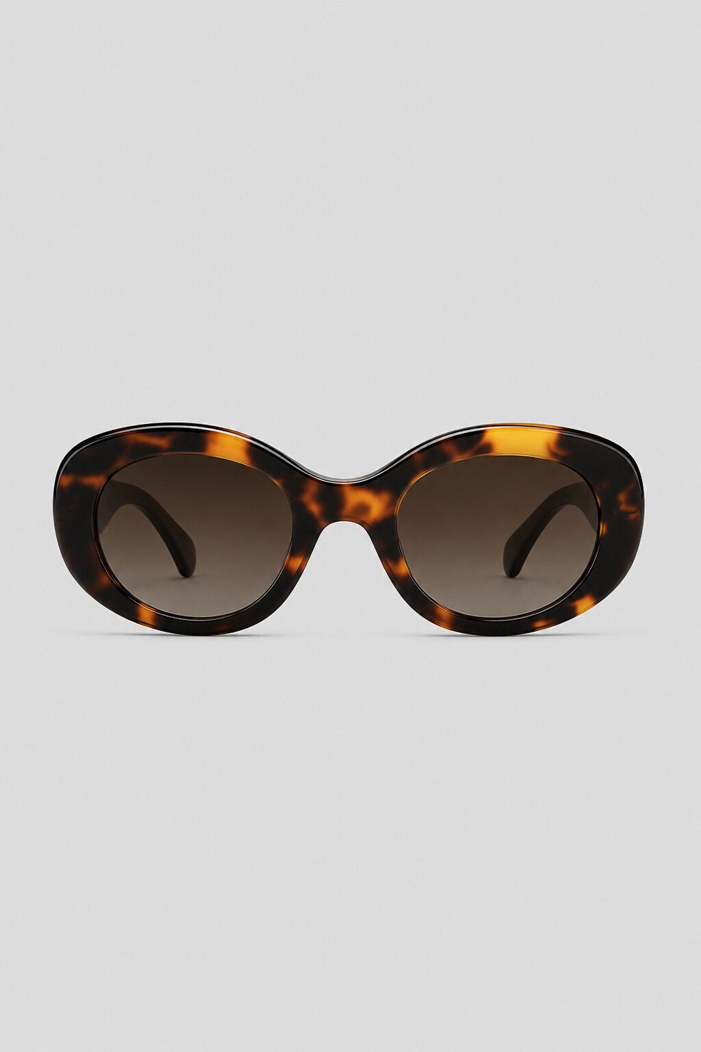 Olivier Marel Malaga '17 tortoiseshell oval sunglasses in acetate, front view