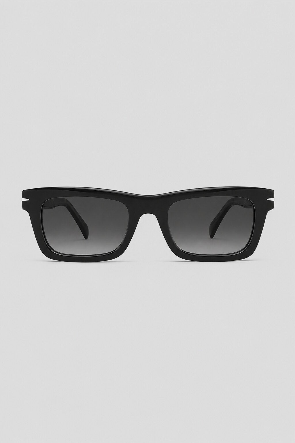 Olivier Marel Marbella '79 black square sunglasses, side profile, unisex fit