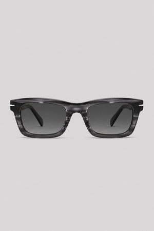 Olivier Marel Marbella '79 gray square sunglasses in acetate, front view