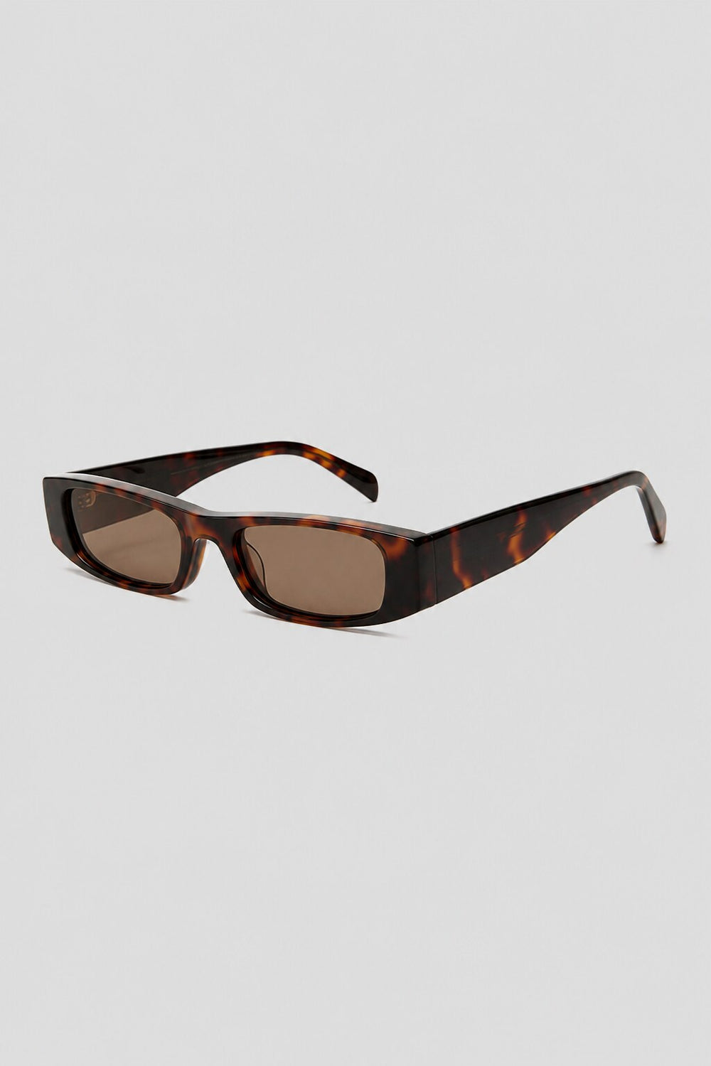 Olivier Marel Menton '13 brown polarized rectangle sunglasses, side profile, unisex fit
