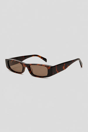 Olivier Marel Menton '13 brown polarized rectangle sunglasses, side profile, unisex fit