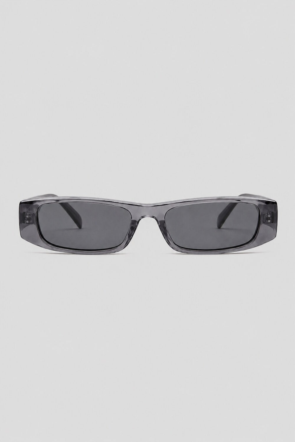 Olivier Marel Menton '13 gray polarized rectangle sunglasses in acetate, front view