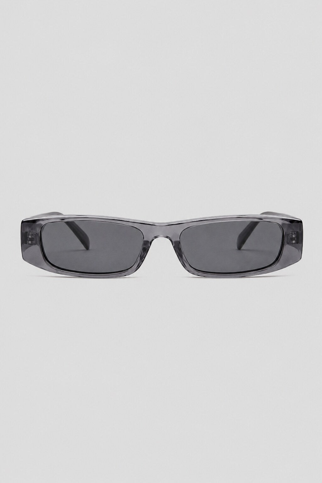 Olivier Marel Menton '13 gray polarized rectangle sunglasses in acetate, front view