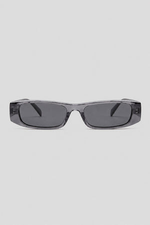 Olivier Marel Menton '13 gray polarized rectangle sunglasses in acetate, front view