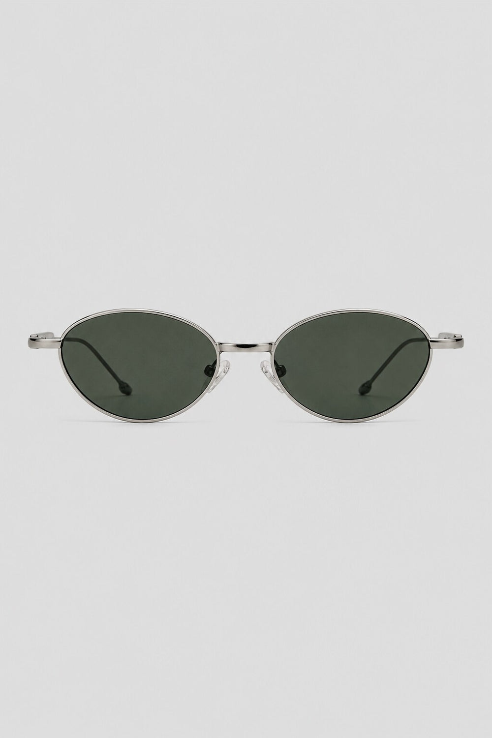 Olivier Marel Monaco '76 gold polarized oval sunglasses, side profile, unisex fit