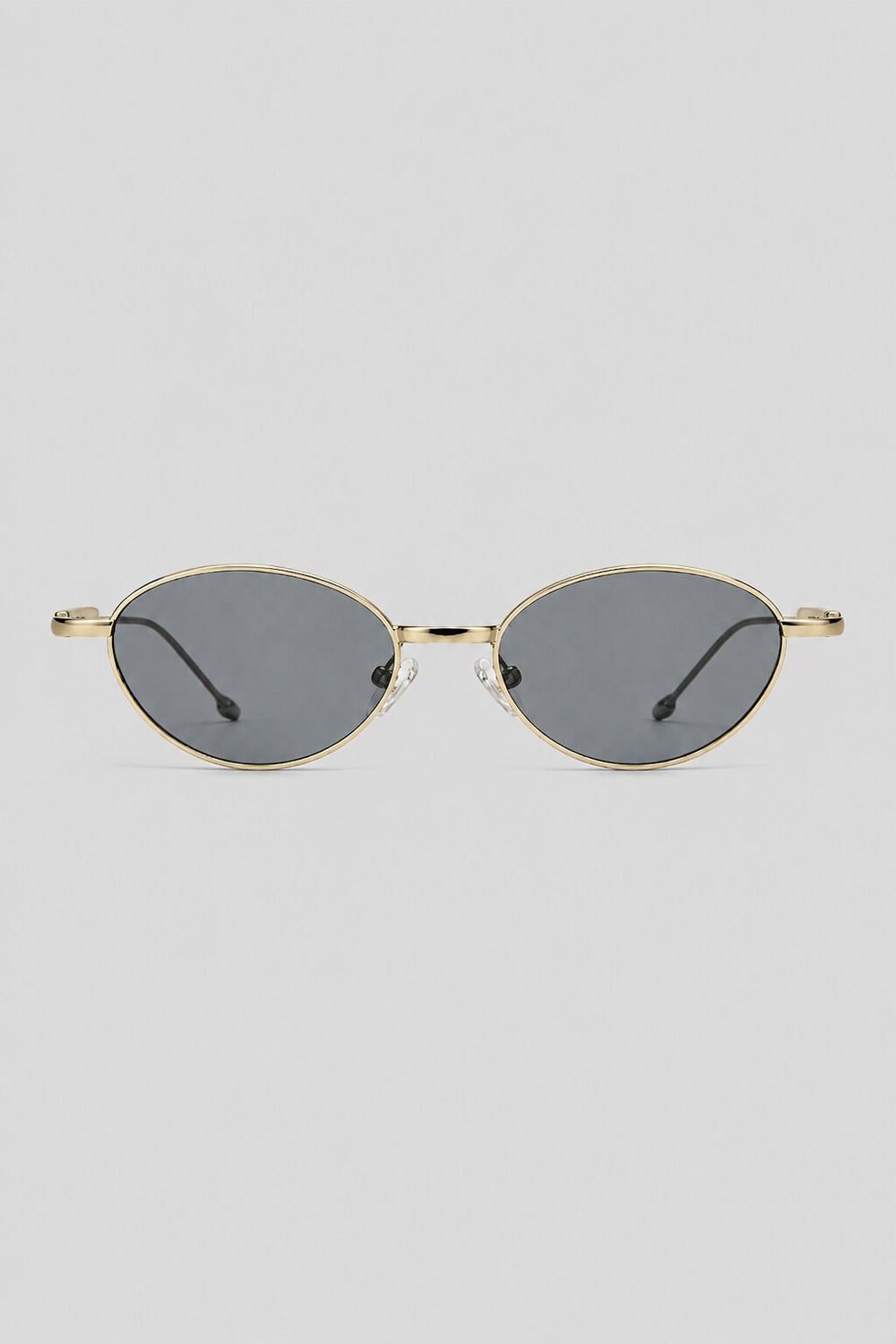 Olivier Marel Monaco '76 silver polarized oval sunglasses, side profile, unisex fit