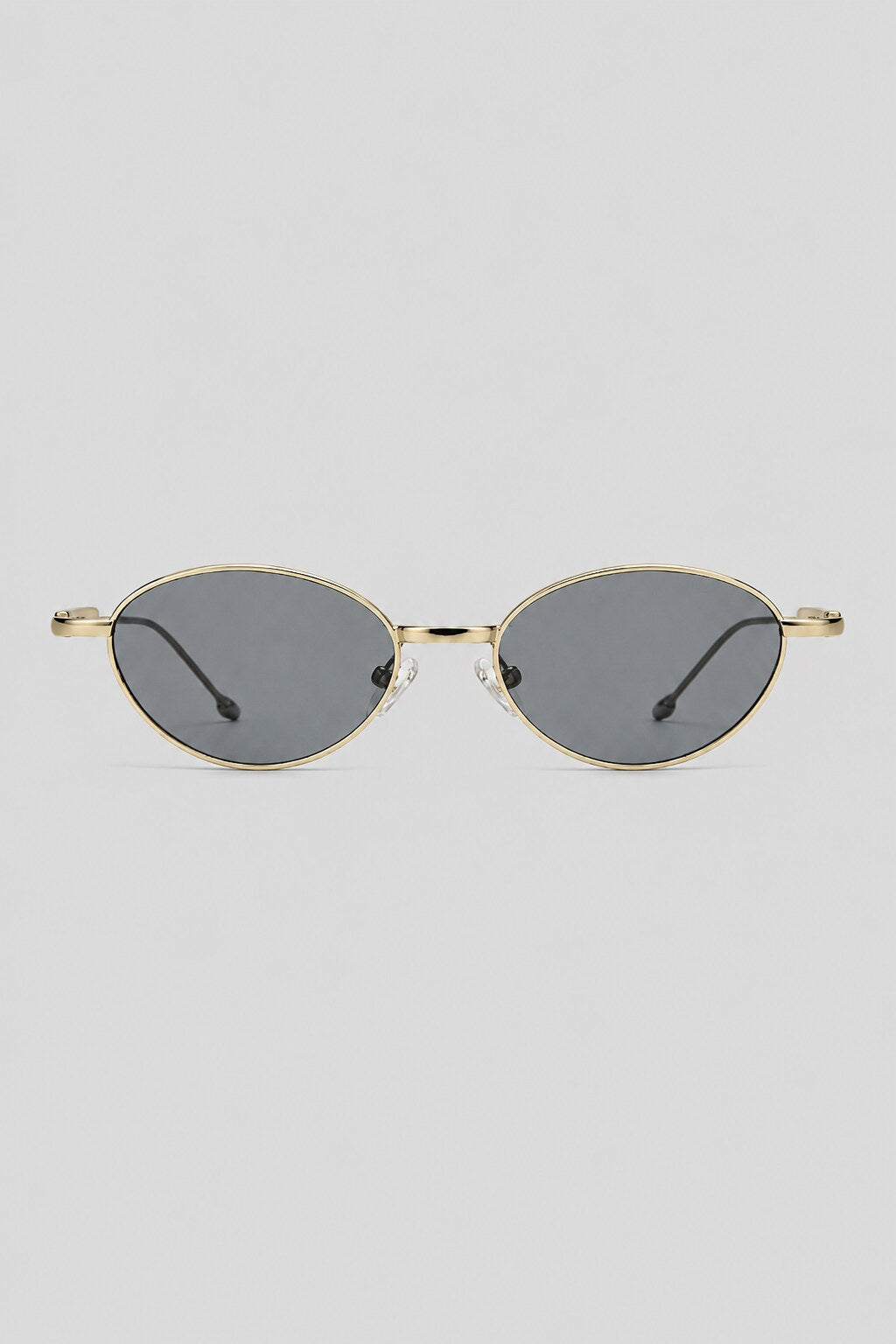 Olivier Marel Monaco '76 silver polarized oval sunglasses, side profile, unisex fit