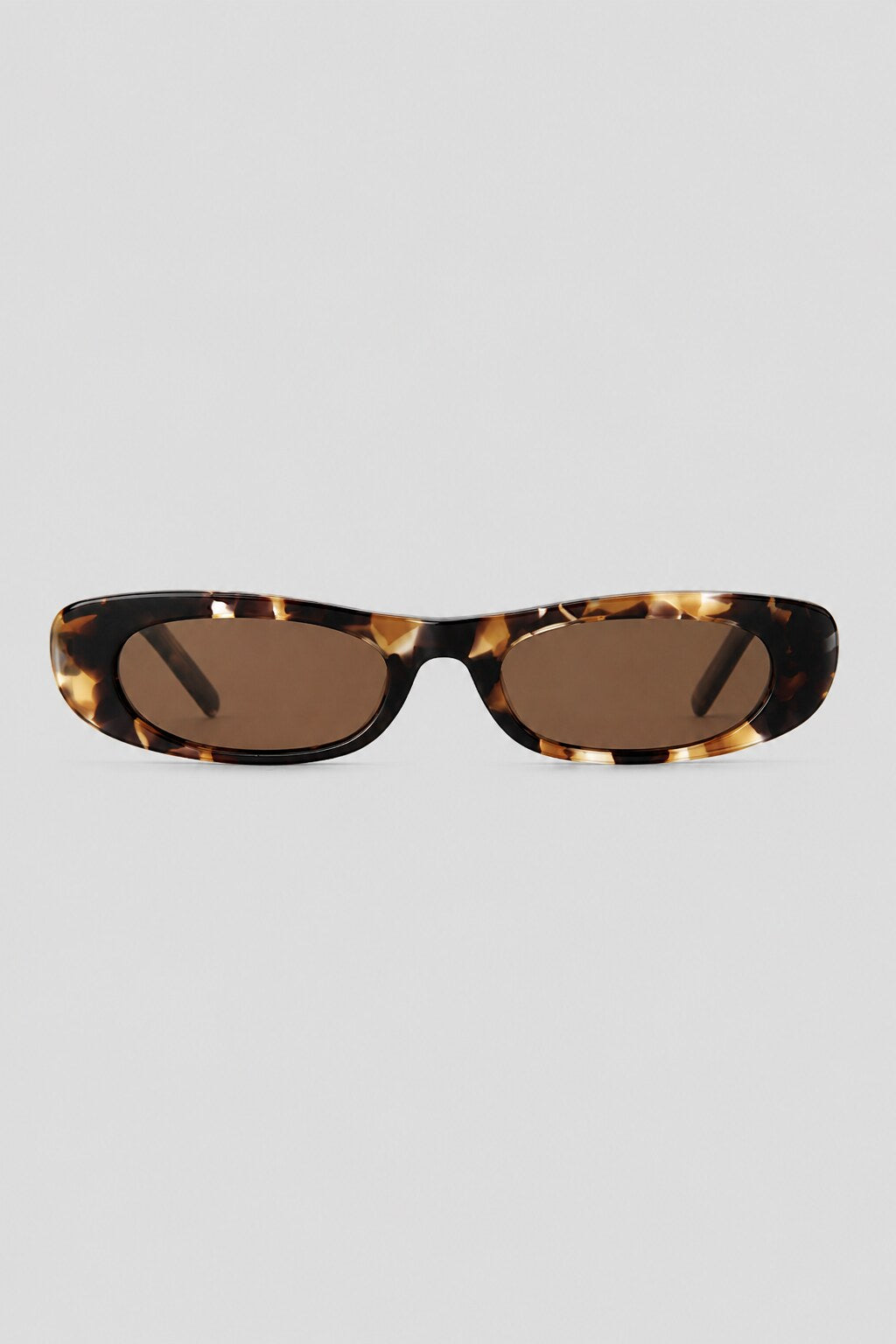 Olivier Marel Montreux '83 tortoiseshell polarized rectangle sunglasses in acetate, front view