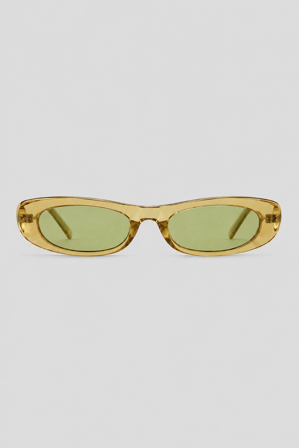 Olivier Marel Montreux '83 olive polarized rectangle sunglasses in acetate, front view