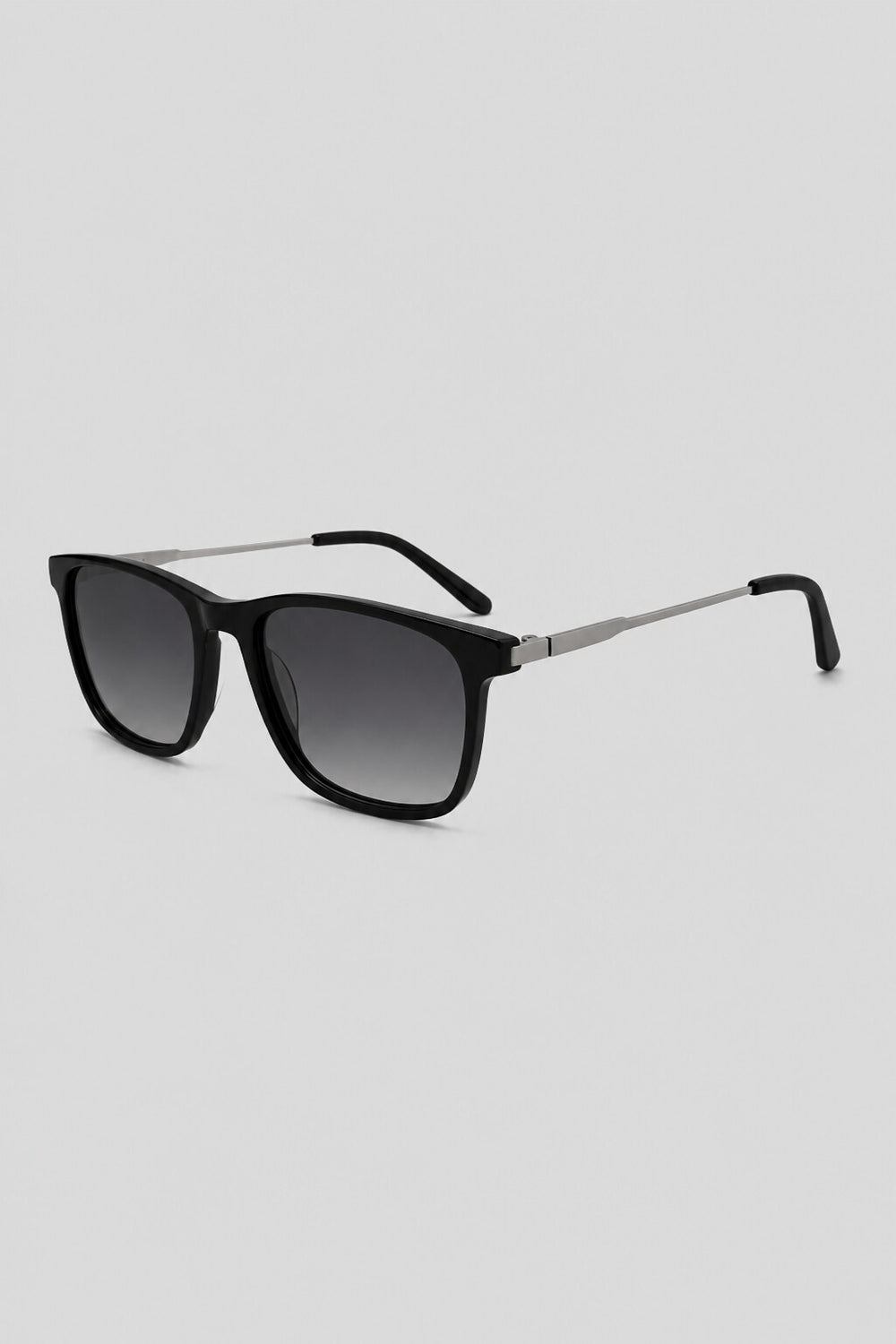 Olivier Marel Murren '50 black square sunglasses, side profile, unisex fit