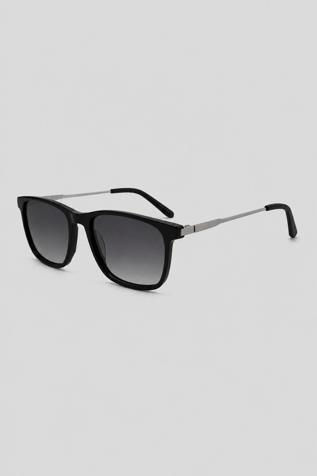 Olivier Marel Murren '50 black square sunglasses, side profile, unisex fit