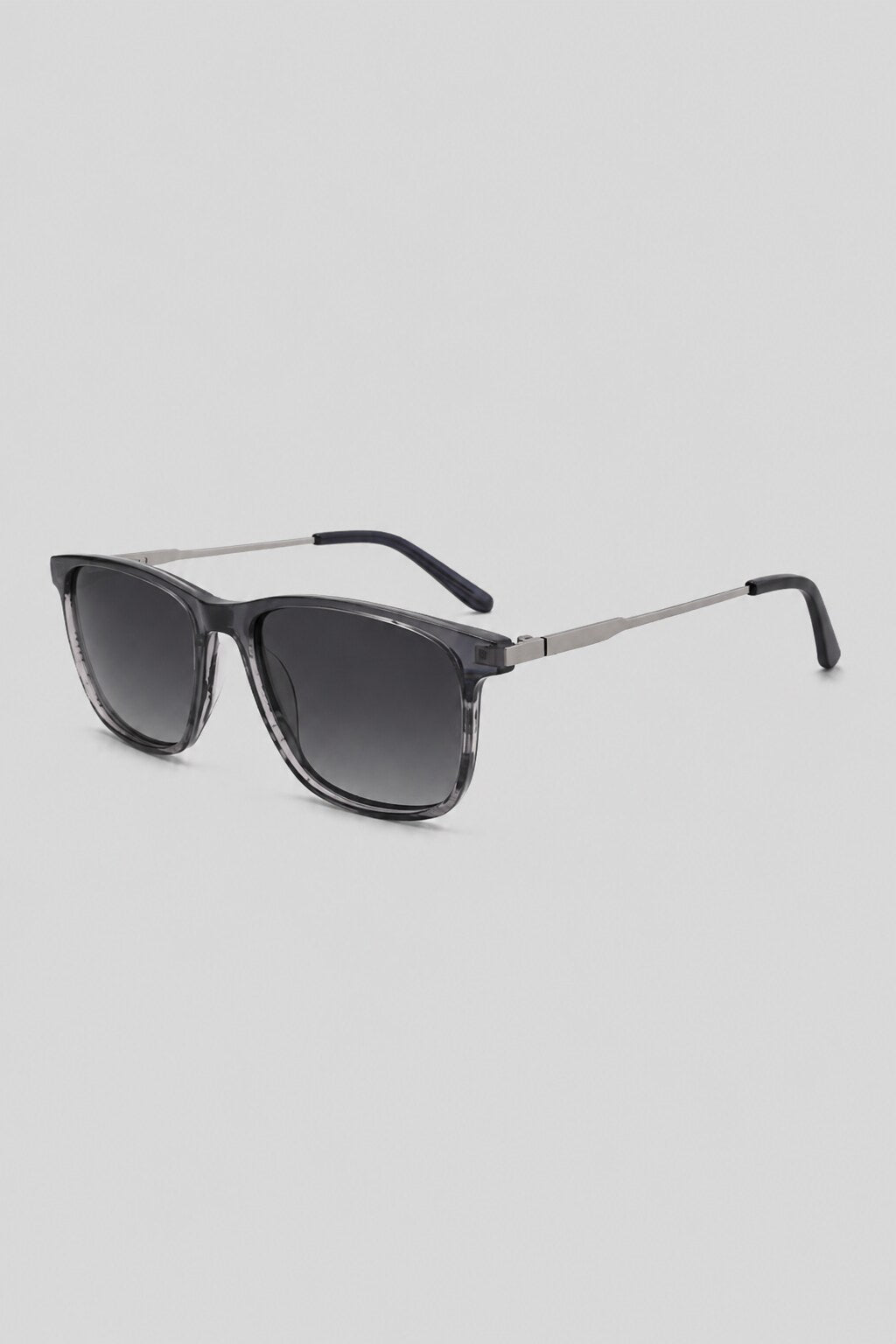 Olivier Marel Murren '50 blue square sunglasses, side profile, unisex fit