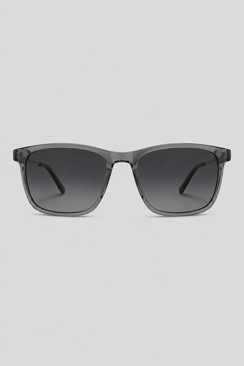 Olivier Marel Murren '50 gray square sunglasses in acetate, front view