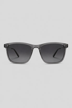Olivier Marel Murren '50 gray square sunglasses in acetate, front view