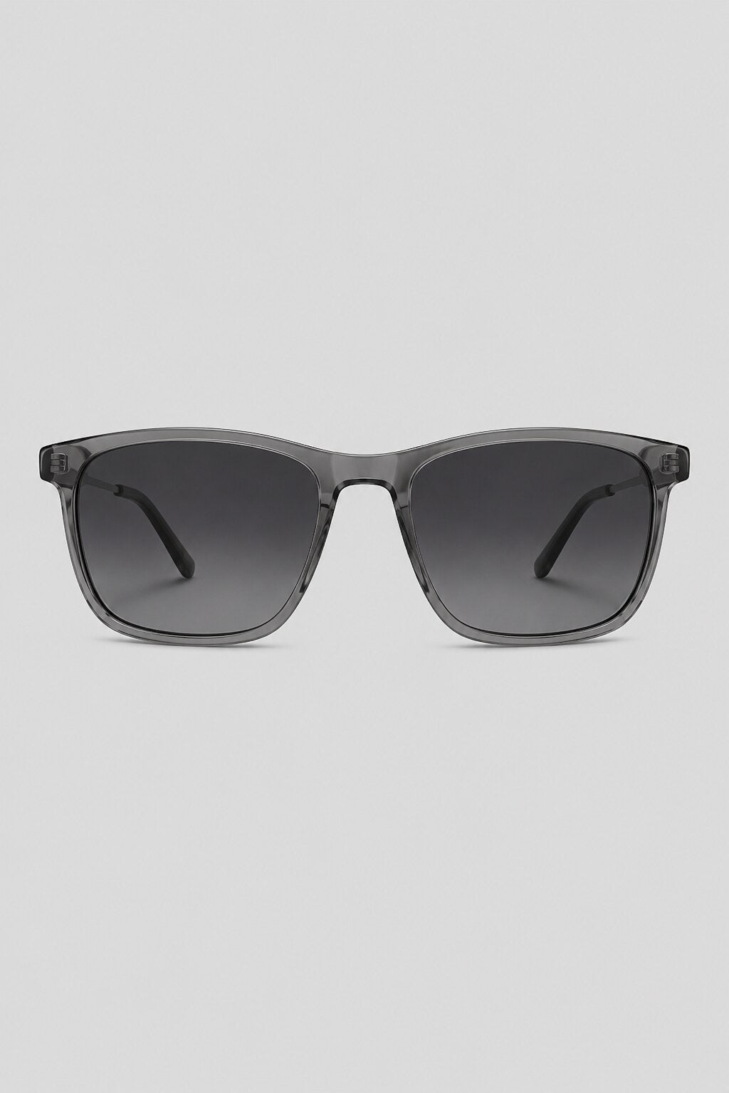 Olivier Marel Murren '50 gray square sunglasses in acetate, front view