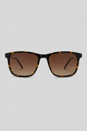 Olivier Marel Murren '50 tortoiseshell square sunglasses in acetate, front view