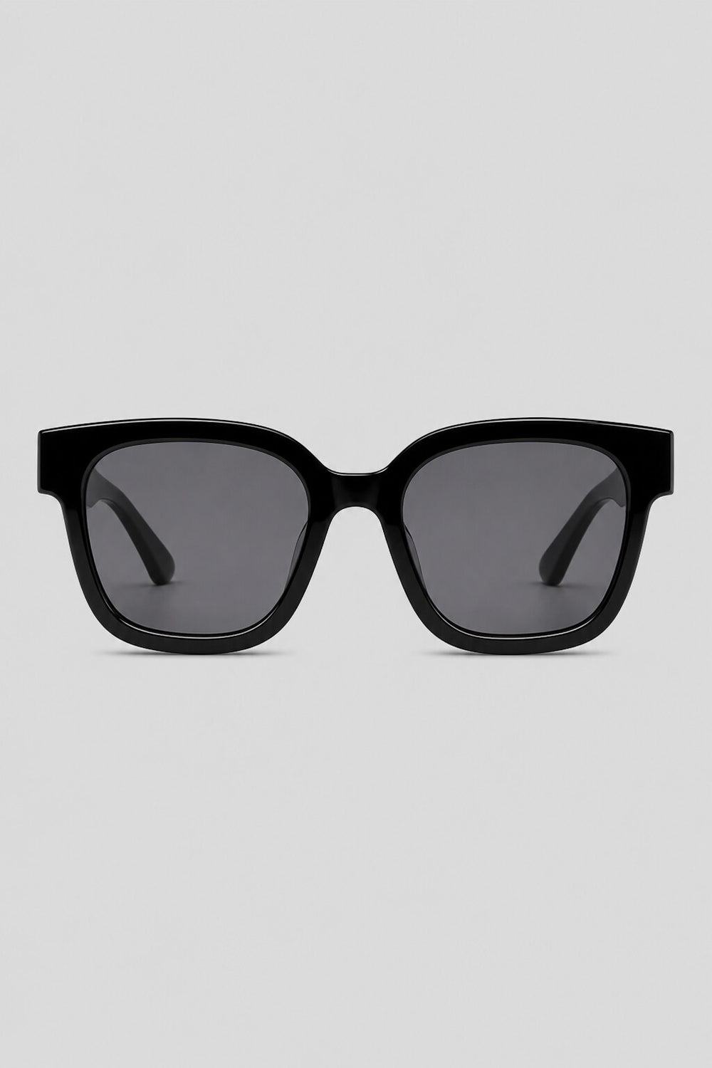 Olivier Marel Naxos '46 black polarized square sunglasses in acetate, front view