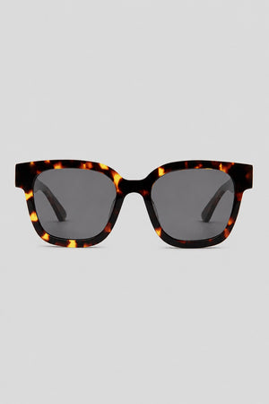 Olivier Marel Naxos '46 tortoiseshell polarized square sunglasses in acetate, front view