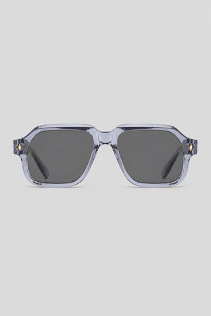 Olivier Marel Otranto '80 black polarized aviator sunglasses, side profile, men's fit