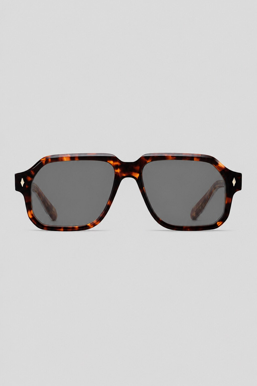 Olivier Marel Otranto '80 tortoiseshell polarized aviator sunglasses, side profile, men's fit
