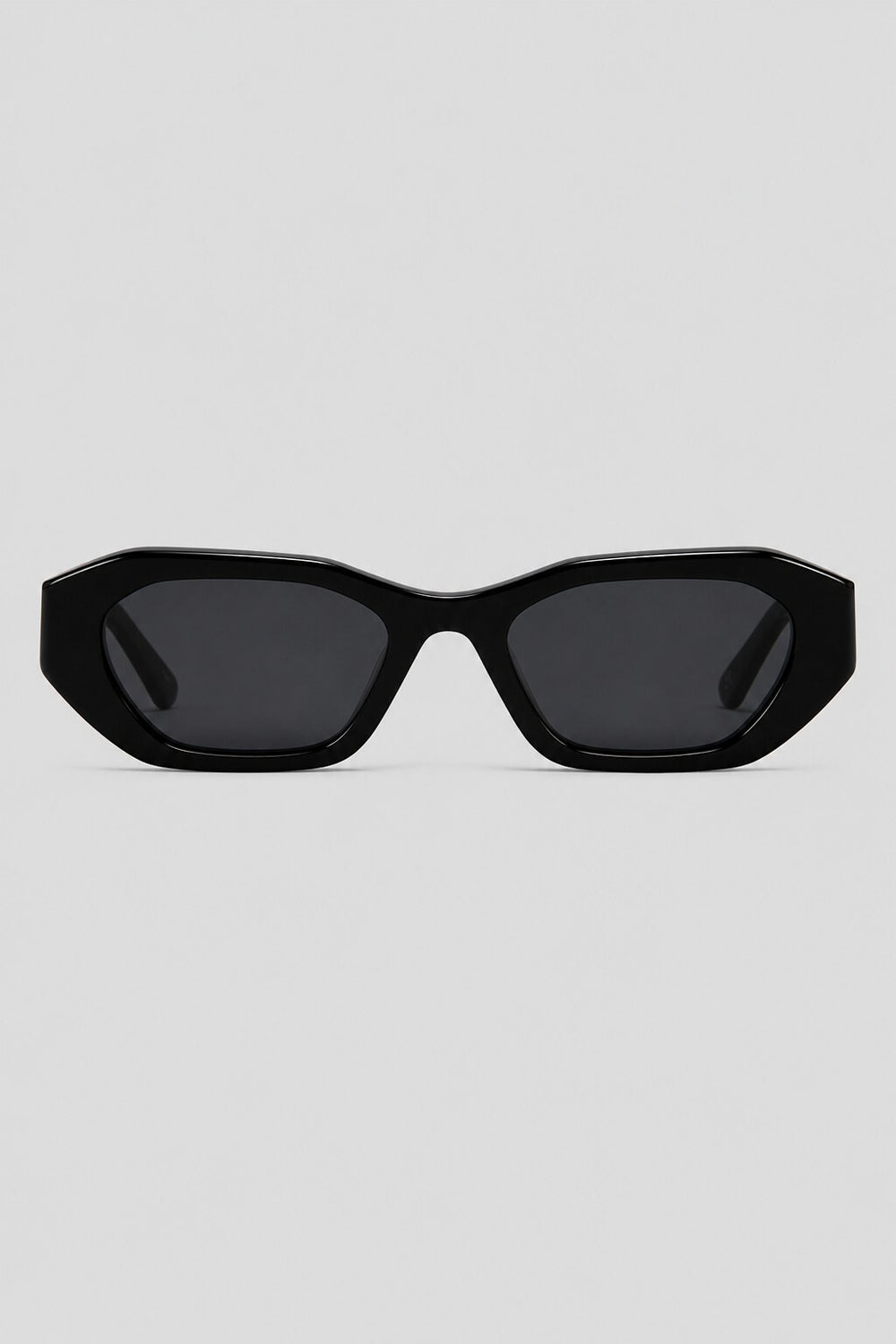 Olivier Marel Paros '92 black polarized cat-eye sunglasses in acetate, front view