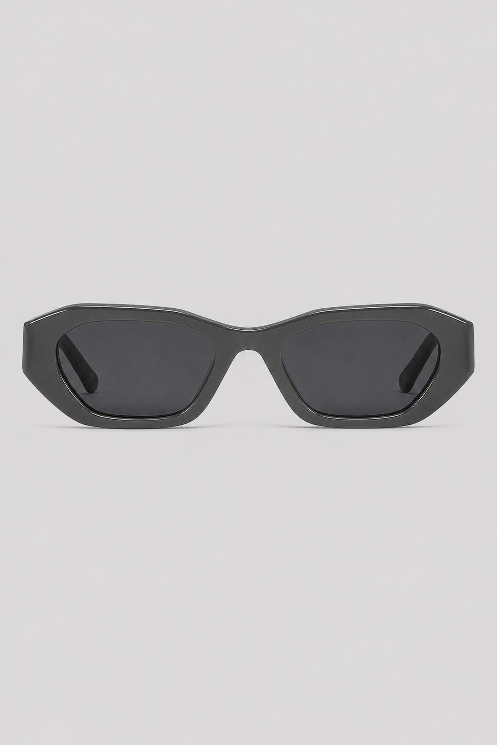 Olivier Marel Paros '92 gray polarized cat-eye sunglasses in acetate, front view