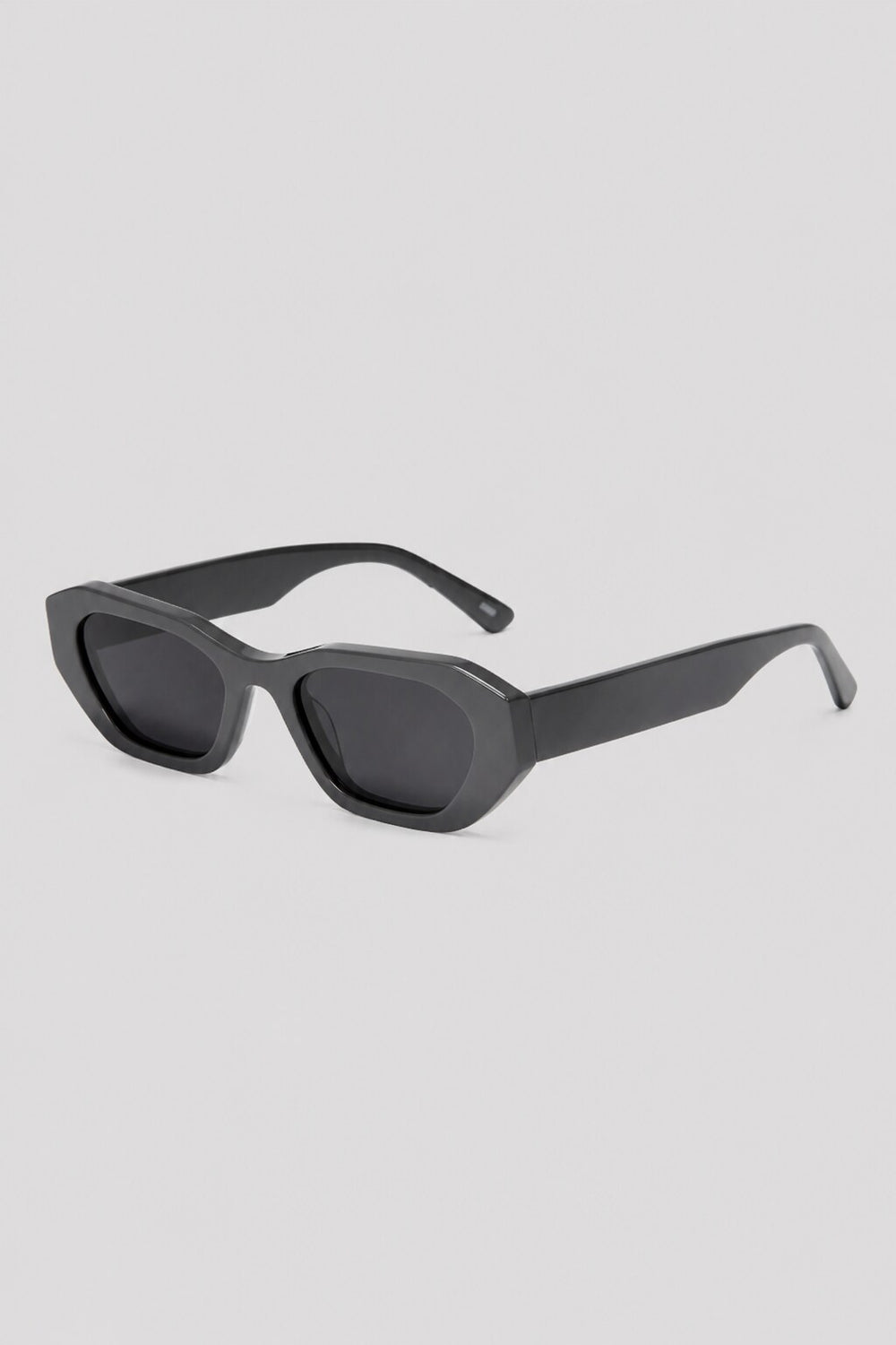 Olivier Marel Paros '92 gray polarized cat-eye sunglasses, side profile, women's fit