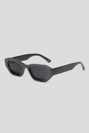Olivier Marel Paros '92 gray polarized cat-eye sunglasses, side profile, women's fit
