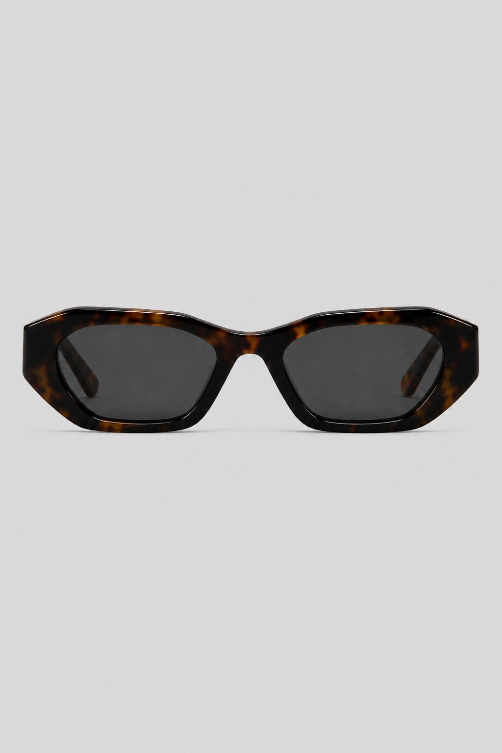 Olivier Marel Paros '92 tortoiseshell polarized cat-eye sunglasses in acetate, front view
