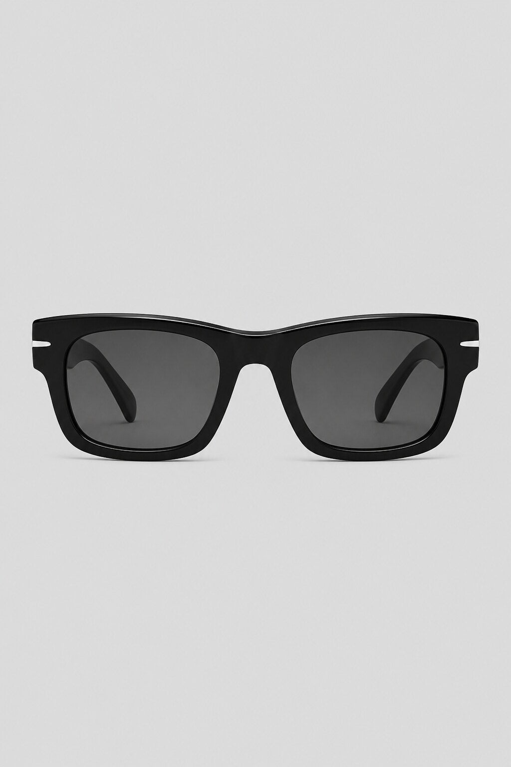 Olivier Marel Porto '41 black square sunglasses, side profile, unisex fit