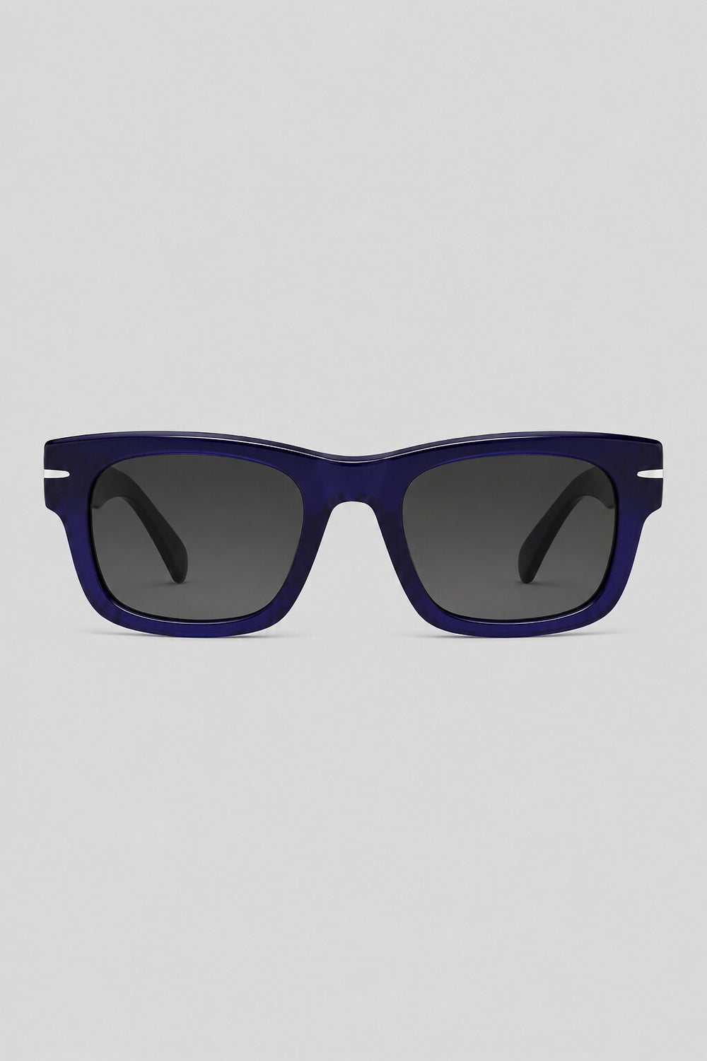 Olivier Marel Porto '41 blue square sunglasses in acetate, front view