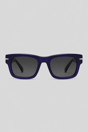 Olivier Marel Porto '41 blue square sunglasses in acetate, front view