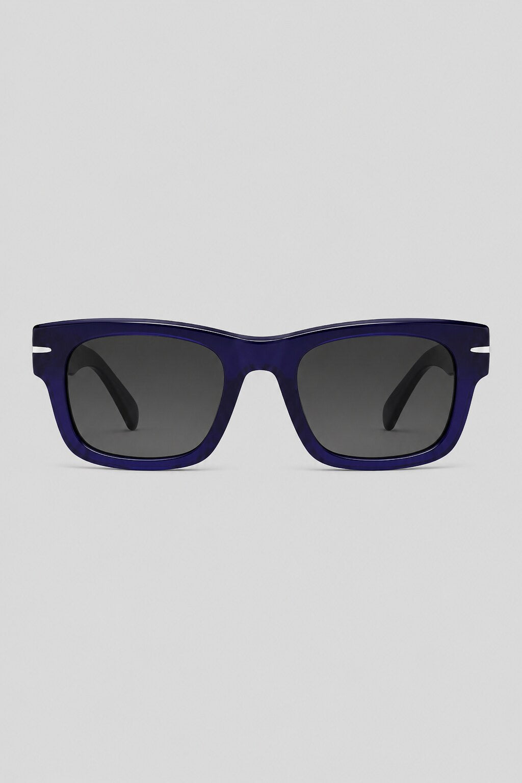 Olivier Marel Porto '41 blue square sunglasses in acetate, front view