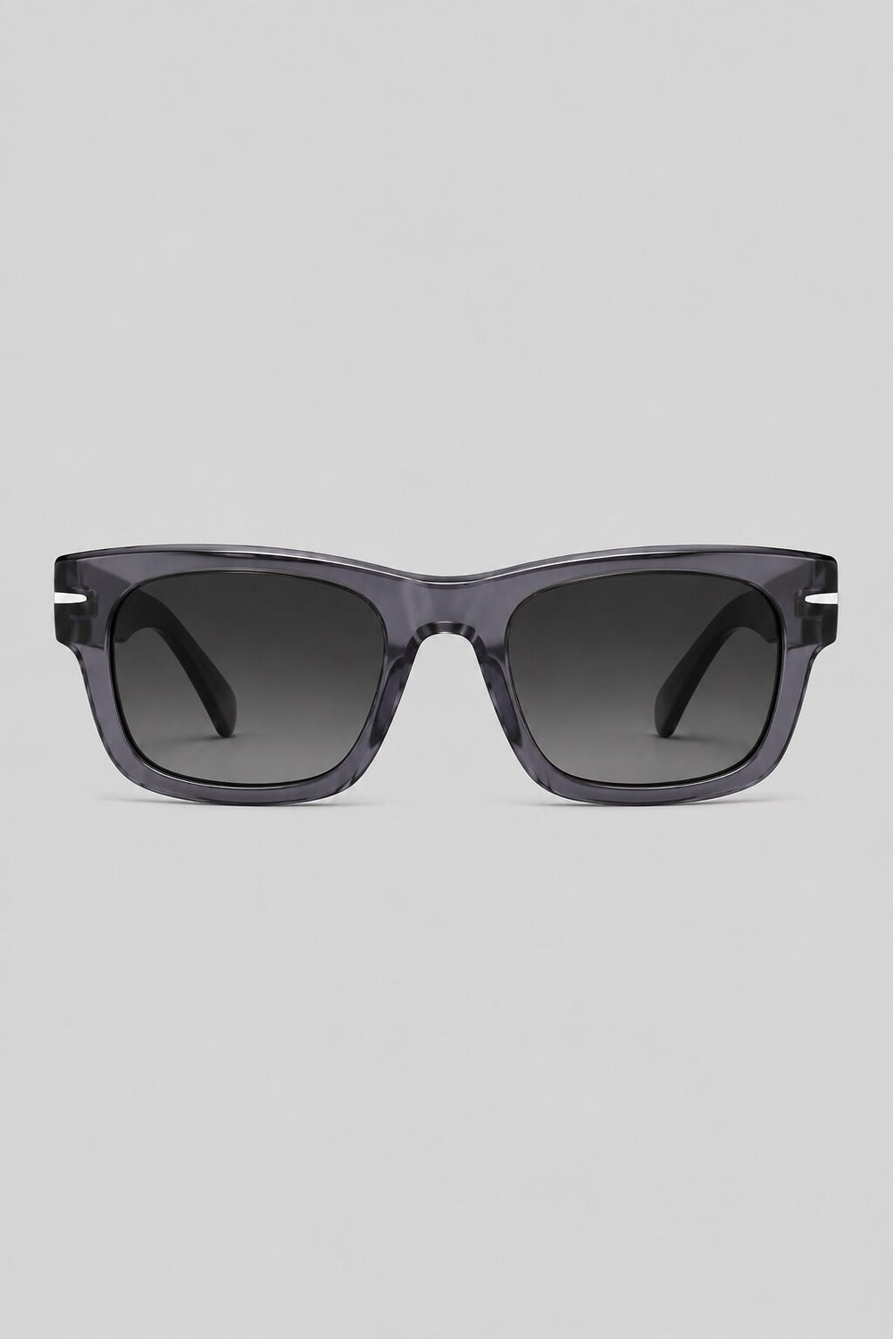 Olivier Marel Porto '41 gray square sunglasses in acetate, front view