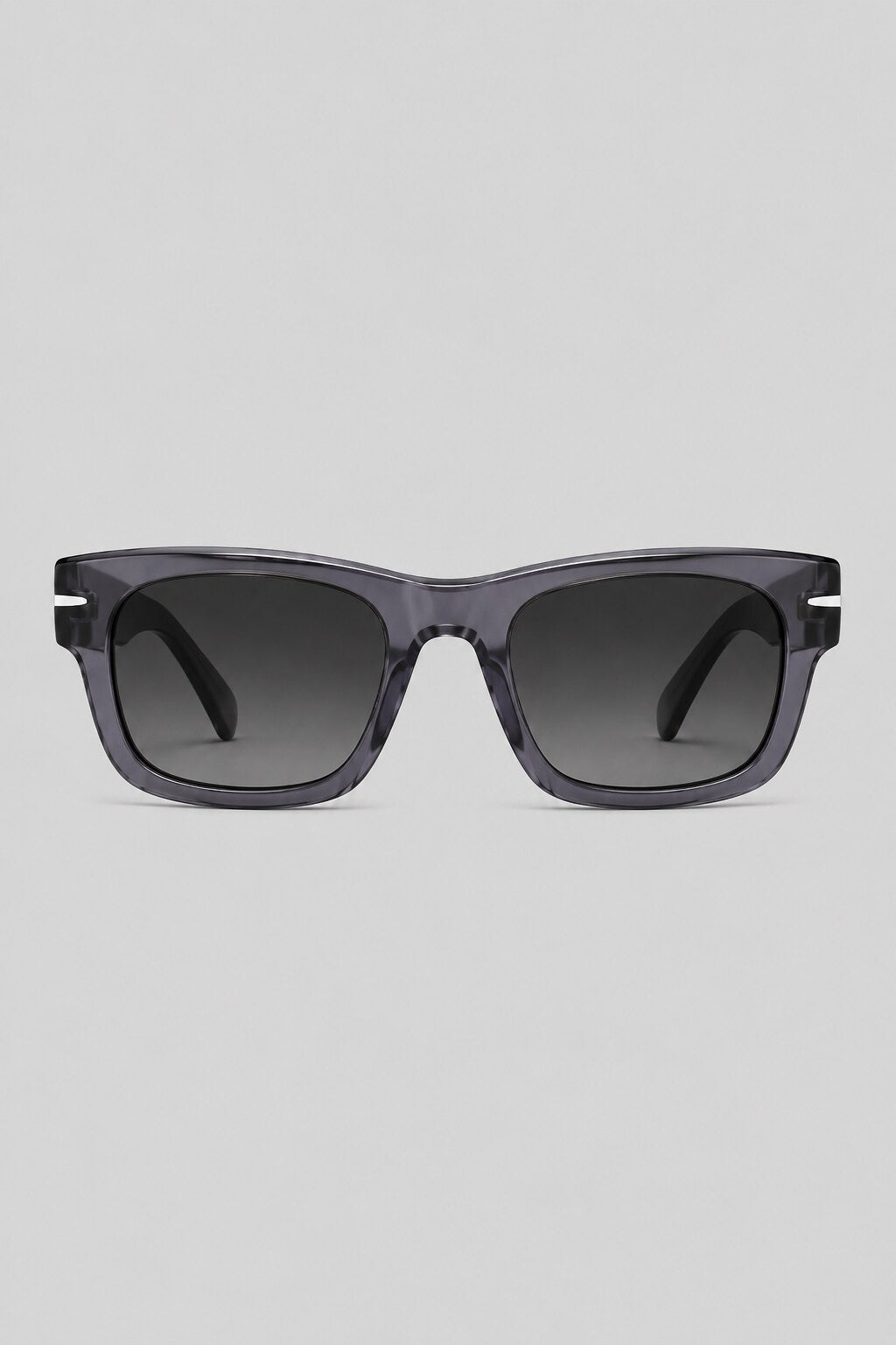 Olivier Marel Porto '41 gray square sunglasses in acetate, front view