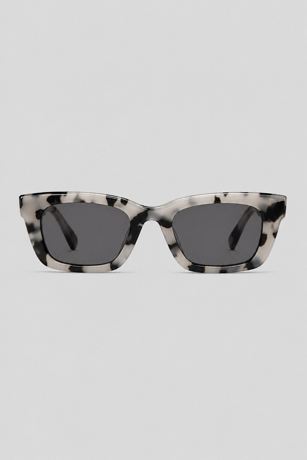 Olivier Marel Portofino '88 gray tortoise polarized square sunglasses in acetate, front view