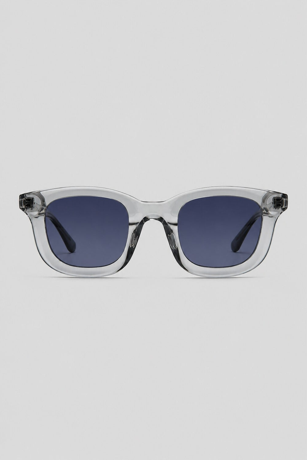 Olivier Marel Positano '81 blue polarized square sunglasses in acetate, front view
