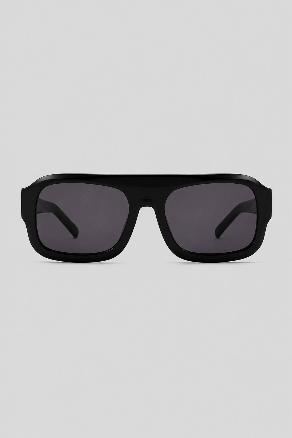 Olivier Marel Rhodes '10 black square sunglasses in acetate, front view